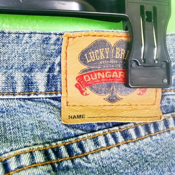 Lucky Brand Dungrees Custom E Crop capri Denim Jeans Size 6/28 - Picture 5 of 10